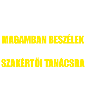 Még szép hogy magamban beszélek, néha szükségem van szakértői tanácsra!